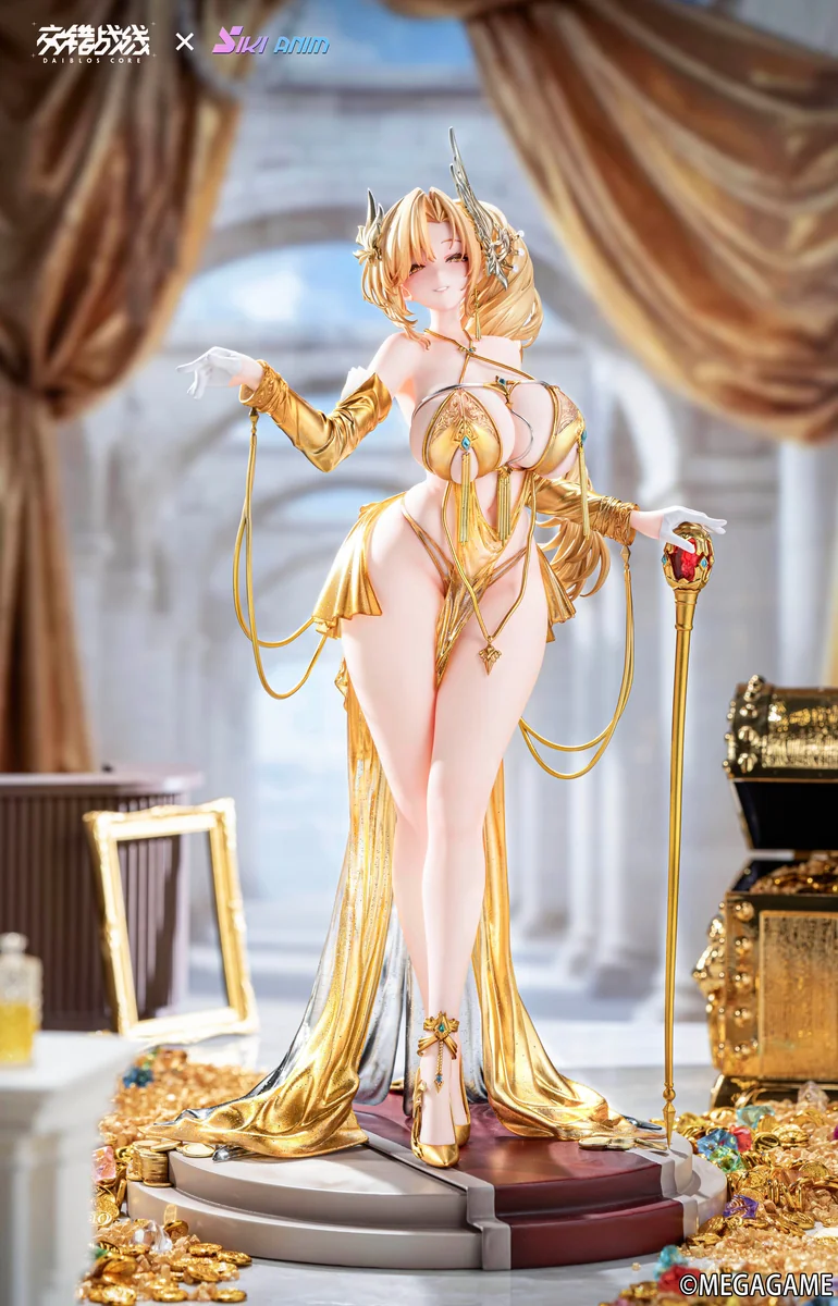 "Official 1/6 scale Lobera Cross-Frontline statue in a dynamic pose, showcasing her vibrant futuristic design and premium SikiAnim Studio craftsmansh."