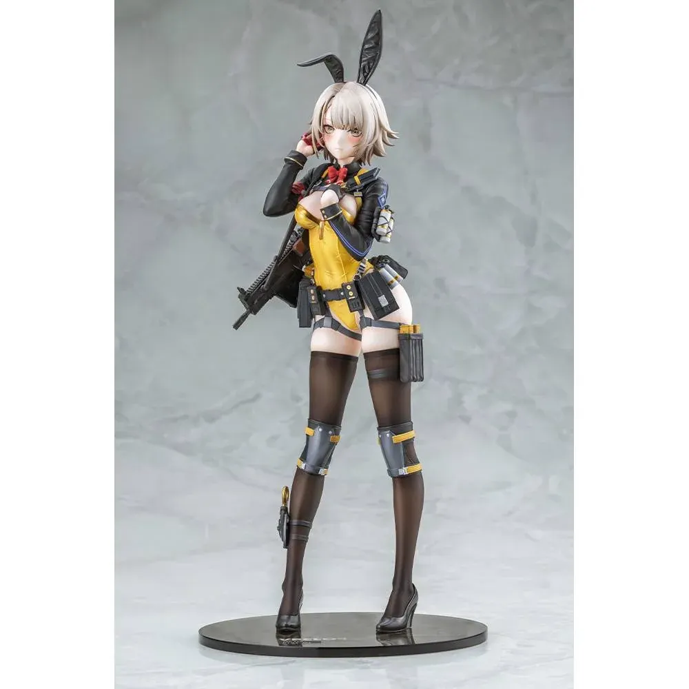 "Premium Kotobukiya Victor Battlefield Bunny figure from Girls' Frontline 2: Exilium, showcasing her dynamic pose and intricate tactical bunny design."