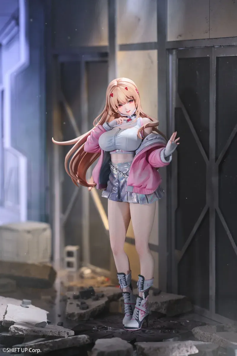 "Authentic NIKKE Viper 1/7 scale statue, "Realization Too Late" illustration version. Exquisitely detailed, dynamic, and seductive."
