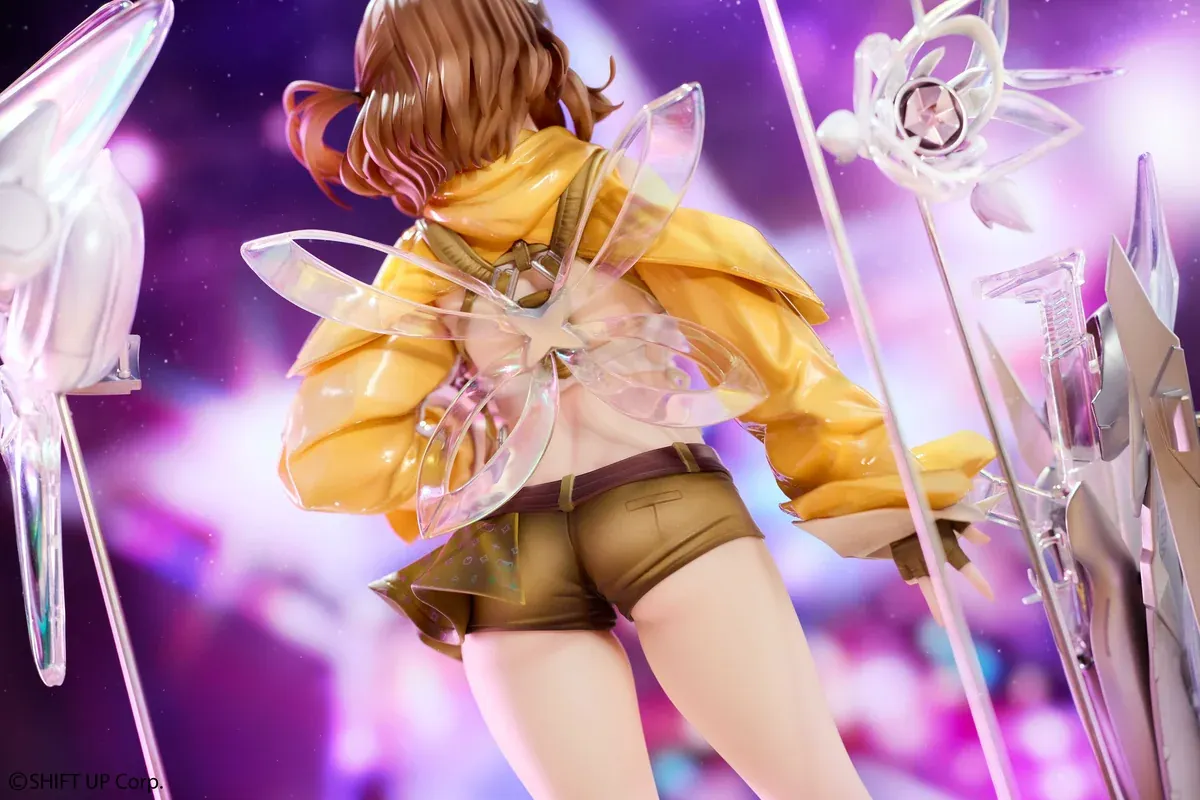 "Premium NIKKE Goddess of Victory Idol Anis 1/7 figure, Deluxe Version, capturing her vibrant stage performance by Hobby Sakura Studio."