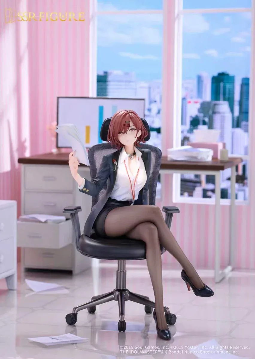 "Official 1/7 Madoka Higuchi Leisurely Style figure, capturing her serene elegance from the Idolmaster Shiny Colors x Mahjong Soul collaboration."