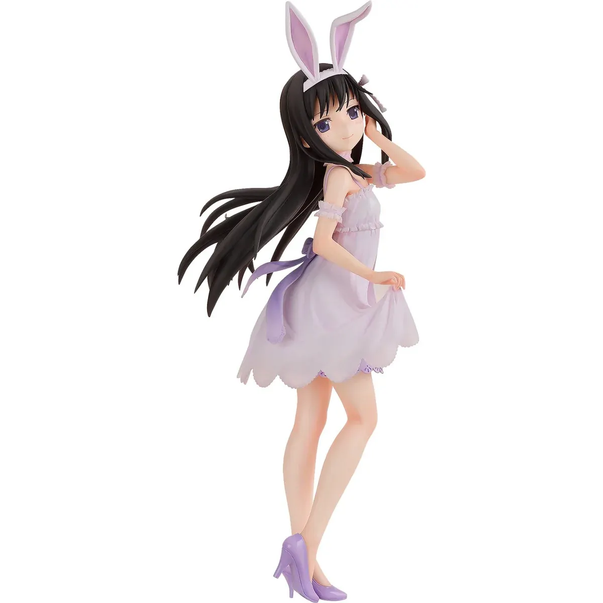 "Elegant 1/4 scale Homura Akemi Bunny Ver. figure from Puella Magi Madoka Magica by FREEing Studio, beautifully capturing her stunning bunny design."