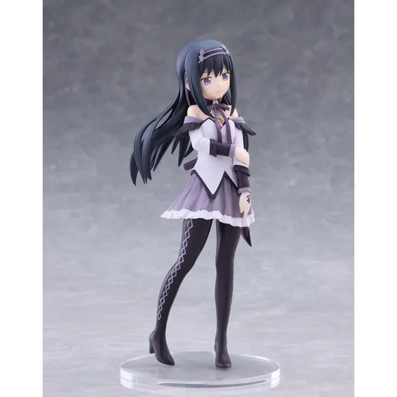 "Exquisite Claynel Homura Akemi dynamic figure from Puella Magi Madoka Magica: Rebellion. Gallery views highlight her dark elegance, determined power."