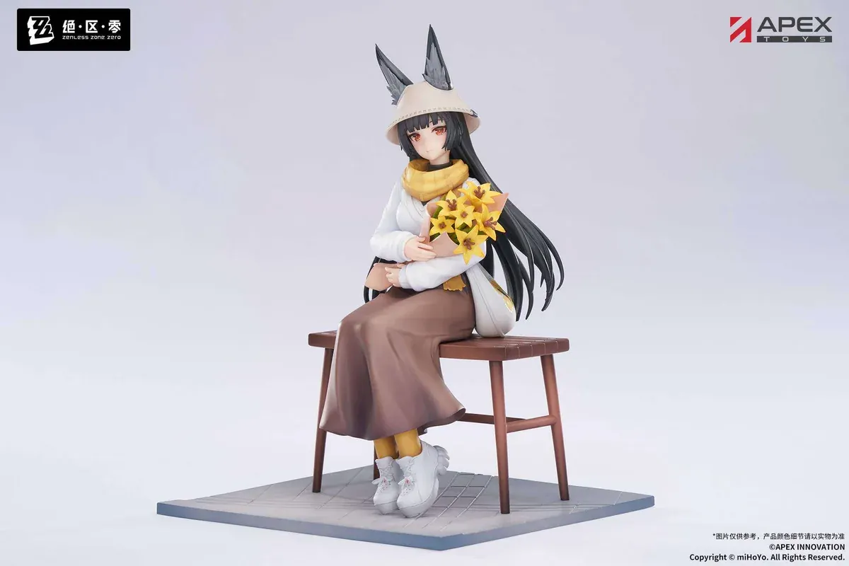 "Official Zenless Zone Zero Hoshimi Miyabi Dawn Ver. 1/8 scale figure. Captures dynamic futuristic elegance with intricate details."