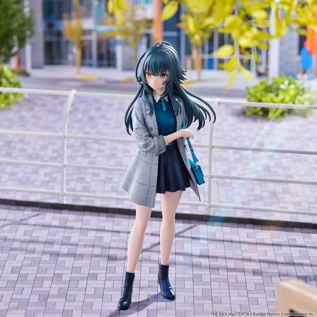 "Union Creative's Tsukimura Temari Gakuen Idolmaster figure. Her dynamic sculpt and vivid colors shown from multiple angles highlight authentic detail."