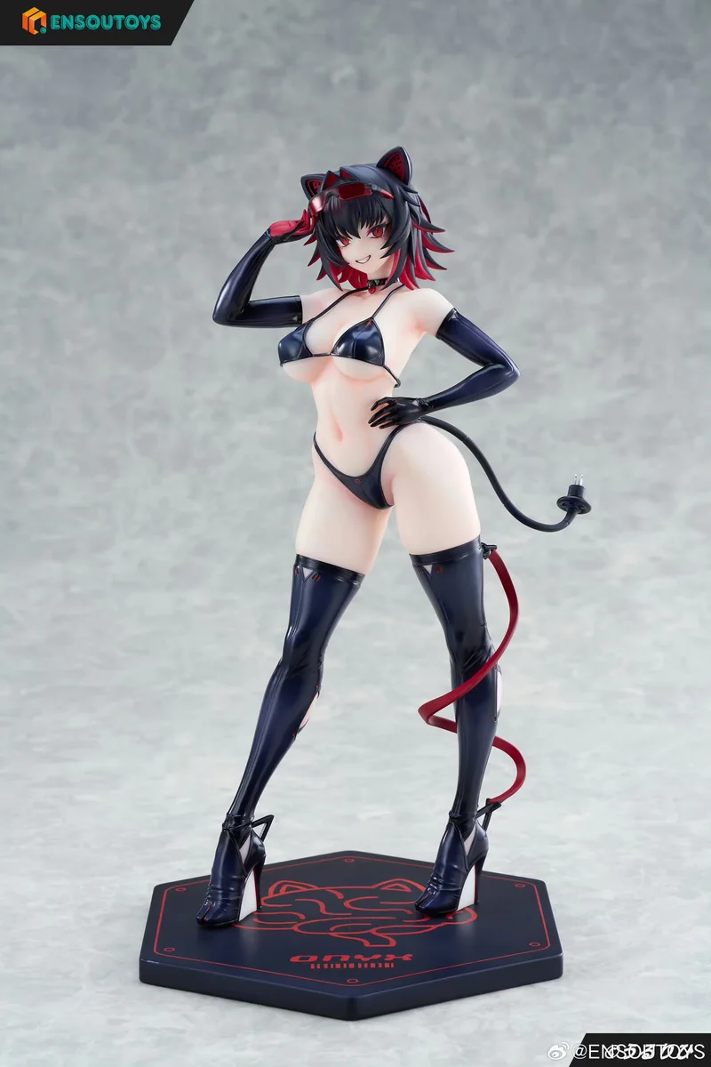 "ENSOUTOYS Cyber Pet Onyx: gallery showing sleek, futuristic design, intricate mechanical details, and dynamic pose from multiple angles."