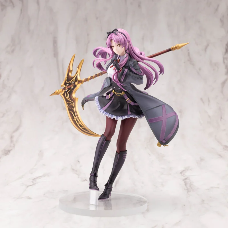 "Renne Bright Kotobukiya figure, dynamic sculpt details. This elegant statue's vibrant coloring and intricate design are captured from a unique angle."