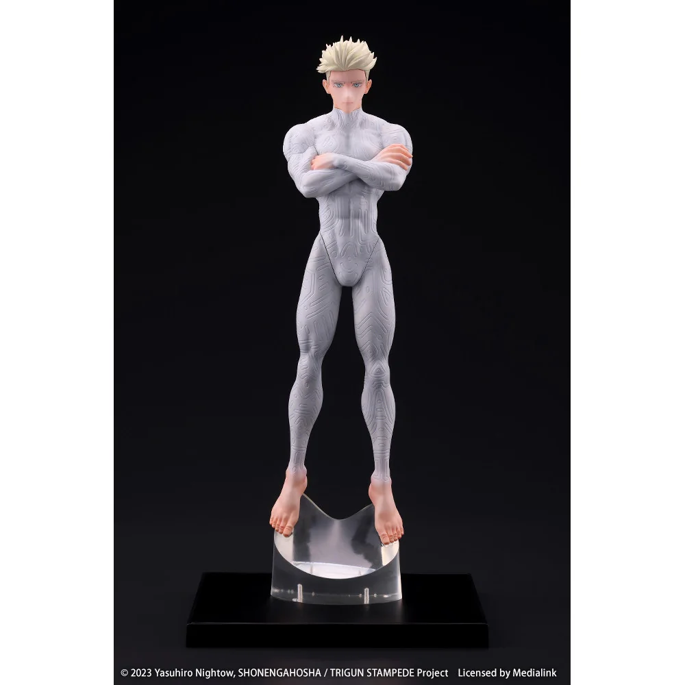 "Dynamic Kotobukiya Millions Knives Trigun statue, capturing the iconic villain in a detailed, action-packed sculpt with premium quality."