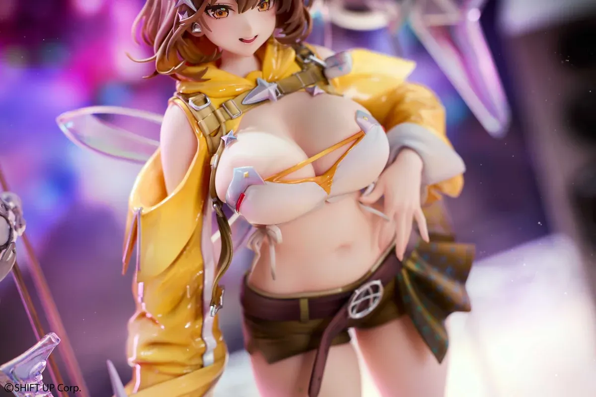 "Premium NIKKE Goddess of Victory Idol Anis 1/7 figure, Deluxe Version, capturing her vibrant stage performance by Hobby Sakura Studio."