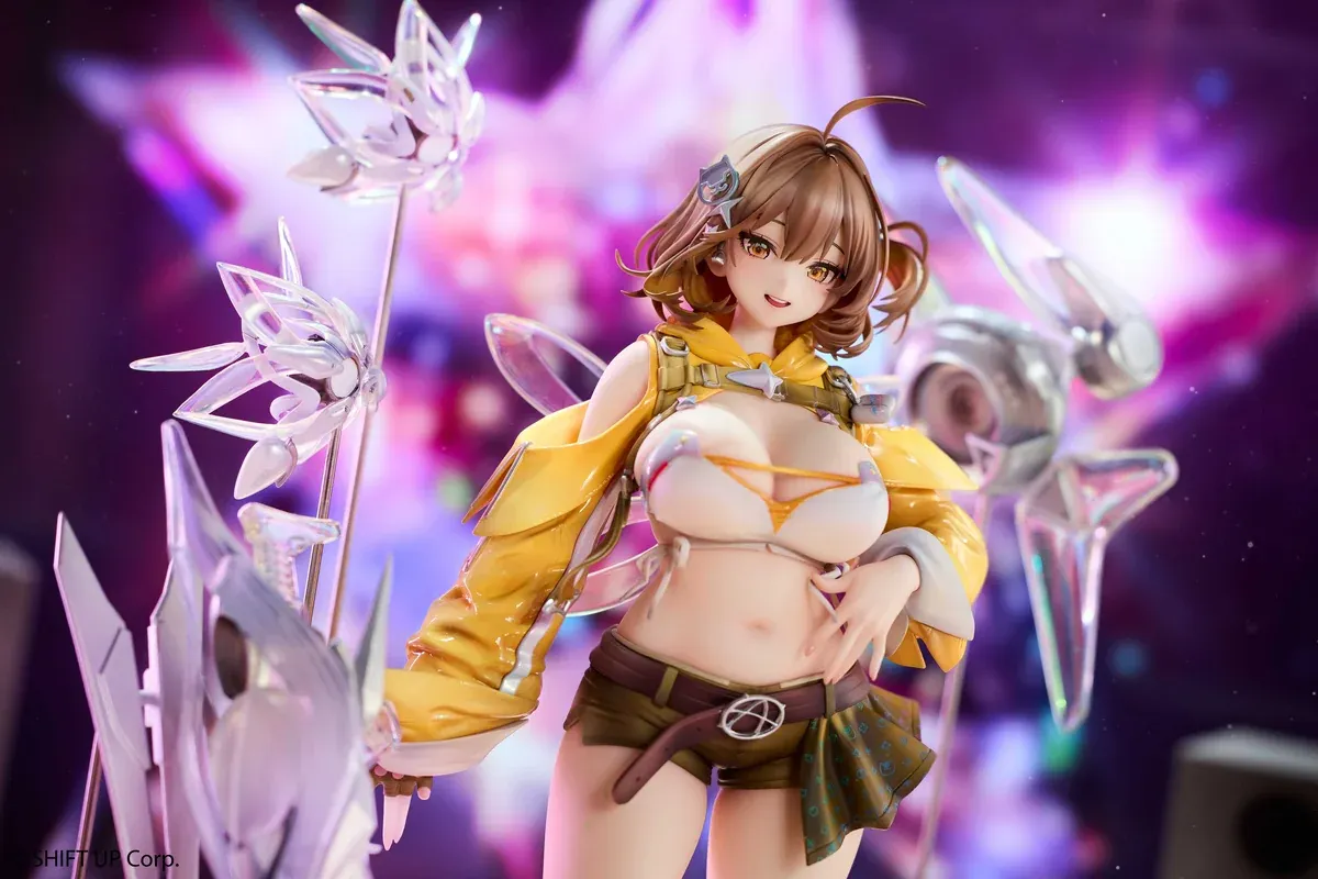 "Authentic NIKKE Idol Anis 1/7 scale standard edition figure, capturing her dynamic pose and joyful idol performance with premium detail."