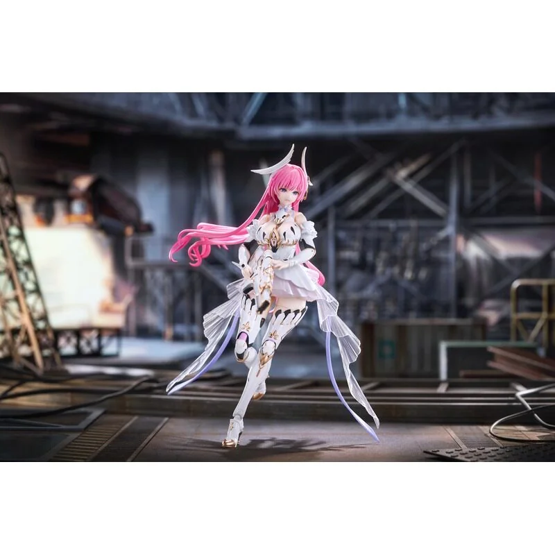 "Premium Good Smile Company Nikke Dorothy figure statue, exquisitely sculpted from multiple angles, highlighting her dynamic pose and intricate."
