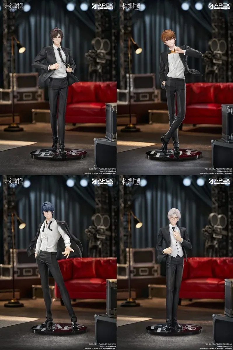 "Gallery image of 1/8 Tears of Themis Secret Heist figures. See Artem, Luke, Vyn, Marius' premium sculpted details, dynamic poses, and interchangeable."