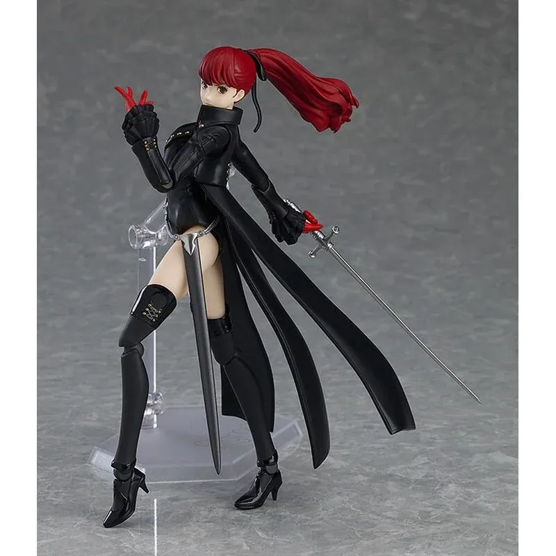 "Detailed views of the highly articulated Max Factory Kasumi Yoshizawa figma, showcasing her meticulously sculpted Persona 5 Phantom."