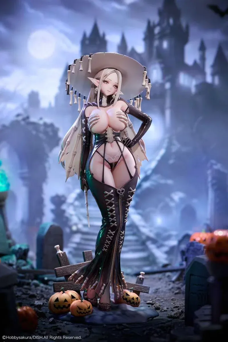 "Premium 1/7 Skadi, the Skeleton Witch official statue. Displays original dark fantasy design, intricate skeletal details, and powerful pose."