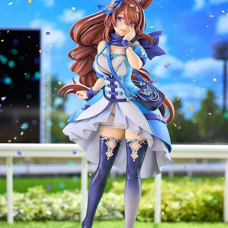 "Dynamic Uma Musume Super Creek Phat! figure. See her athletic racing pose, vibrant colors, and meticulous sculpt details from all angles."