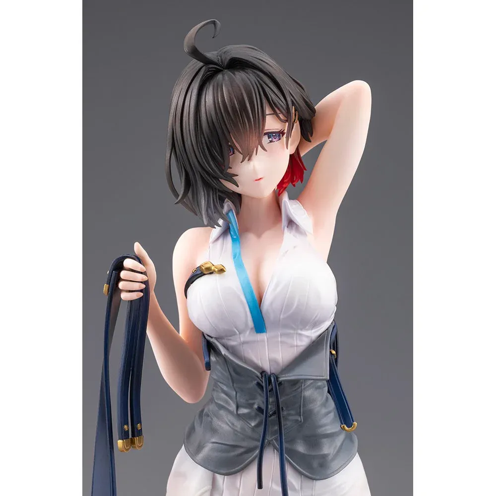 "This exquisite Kotobukiya Umiya Lisfield Weather Rain Ver. figure is meticulously showcased from various angles, highlighting its dynamic pose."