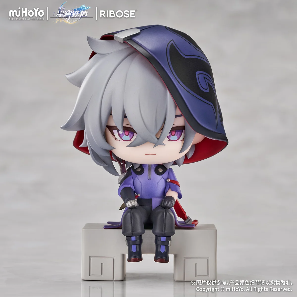"Honkai Star Rail Chibi Figures, Jimi's Reception Room Vol. 3 by RIBOSE Studio. Vibrant, playful poses, charming sculpted details from various angles.”