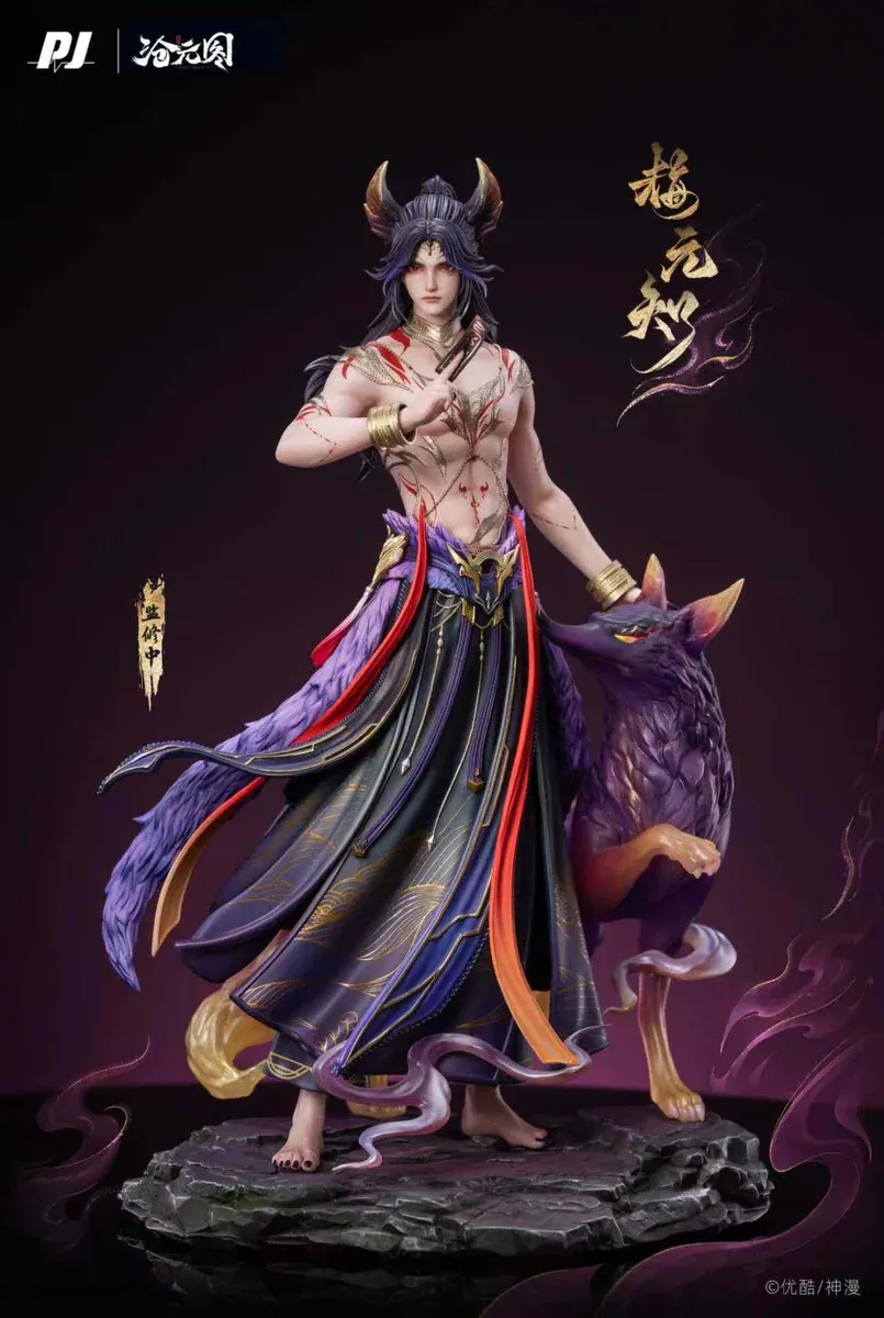 "Officially Licensed 1/6 Cang Yuan Tu Mei Yuanzhi limited edition resin statue shows the graceful Wuxia heroine and elegant winter plum blossoms."