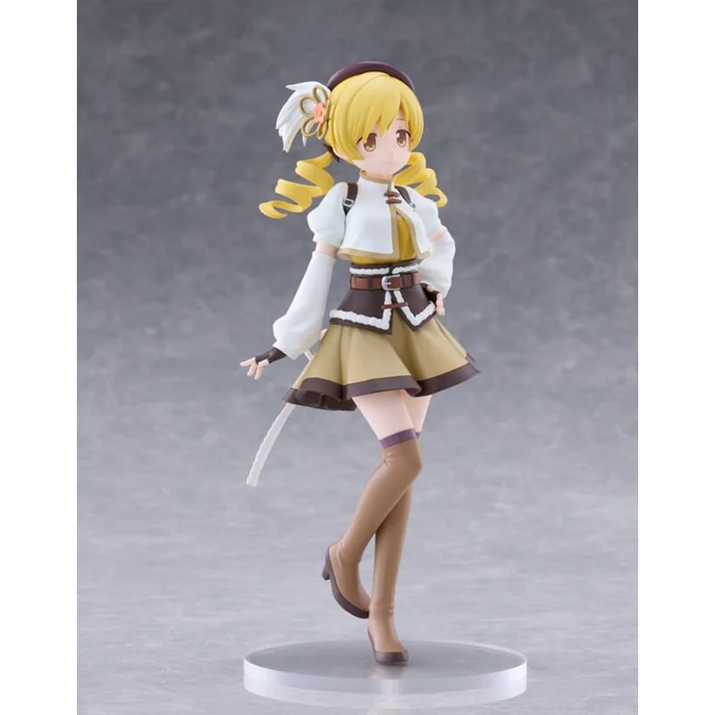 "Dynamic Mami Tomoe Walpurgisnacht Rising figure. Detailed views highlight her heroic pose, flowing ribbons, and muskets from multiple angles."