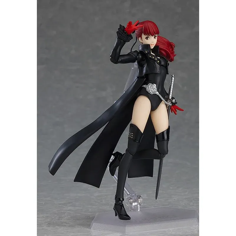 "Premium Max Factory Kasumi Yoshizawa figma from Persona 5, highly articulated in a dynamic Phantom Thief pose. Iconic and meticulously sculpted."